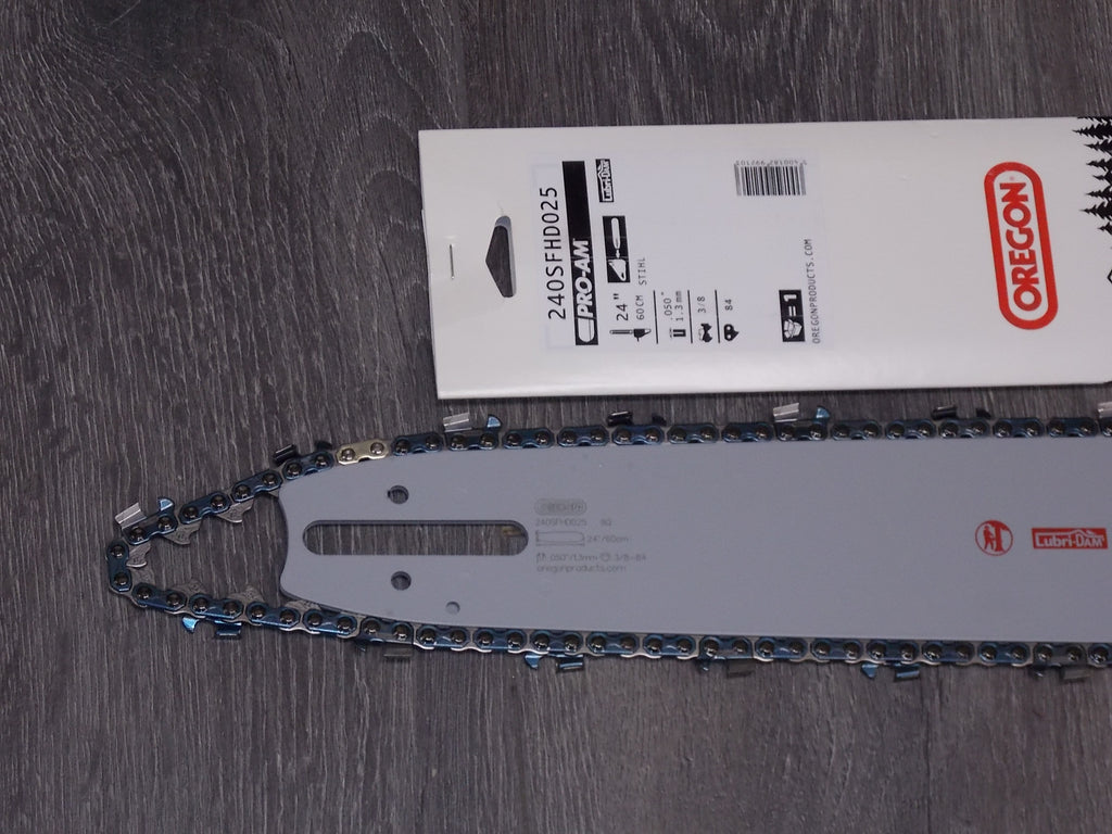 24-Inch Chainsaw Bar & Ripping Chain - Fits Stihl Saws 3/8 X .050 X 84 DL - Pro Grade