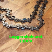 Oregon 73DPX116G 3/8 pitch .058 gauge 116 Drive Link Semi-chisel chain