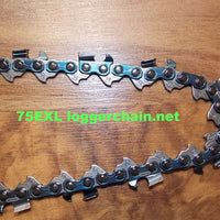 75EXL060G 3/8 pitch 063 gauge 60 Drive link Full chisel saw chain