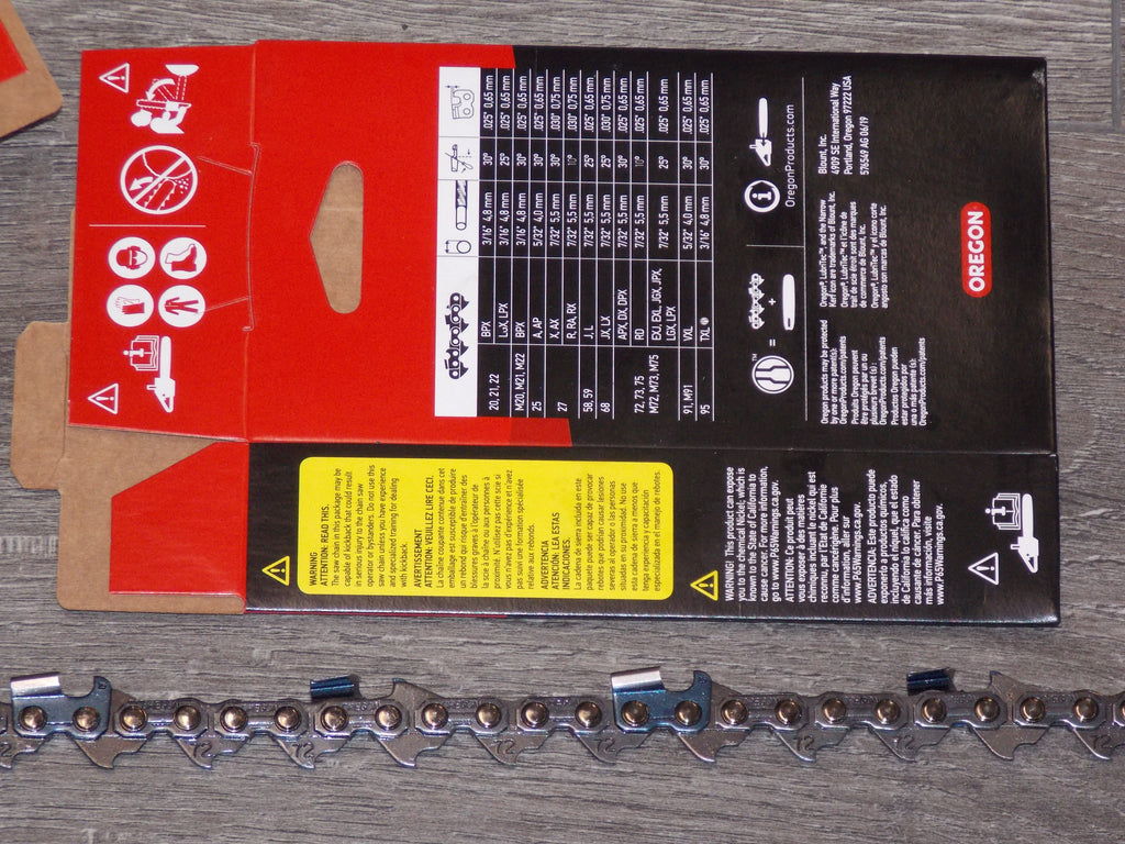 Oregon Chisel Chain 72APX100U Oregon® 100' roll Semi Chisel Skiptooth Saw chain 3/8 pitch ...