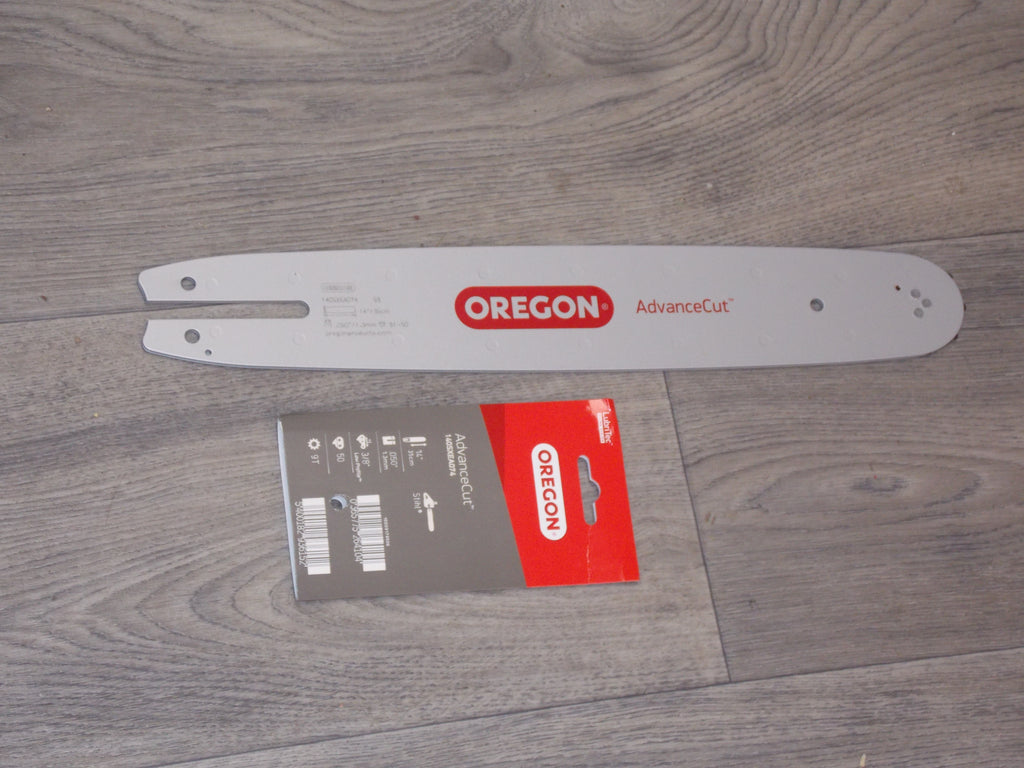 Guide De Chaîne Oregon 140SXEA074 35 Cm Pour Tronçonneuse - Pas 3/8"LP, Jauge 1.3 Mm, 50 Maillons - 3
