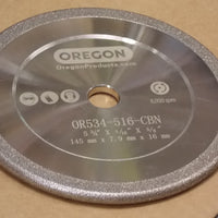 Oregon OR534-516-CBN Borazon wheel for 3/4 pitch chain