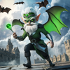 King of the Goblins from a magic Halloween movie. An Animated character  casts sells
