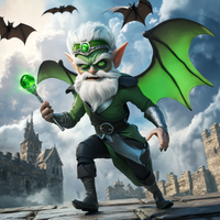 King of the Goblins from a magic Halloween movie. An Animated character  casts sells