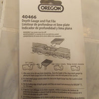 Oregon 40466 depth gauge  + file guide tool gauge for raker removal for chain +