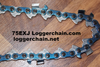 75EXJ086 3/8 pitch .063 gauge 86 DL PowerCut Full Skip Tooth chain
