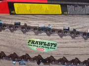 75CL059G 16" 3/8 pitch .063 59 DL Square ground Full chisel saw chain