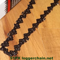91PX AdvanceCut Oregon chainsaw chain 3/8LP .050 gauge loggerchain.net 