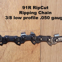 91R025U Oregon ripping chain 3/8 low profile .050 gauge