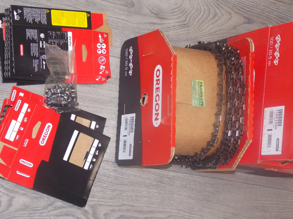 75RD100U 100' Oregon® Ripping chain 100' 3/8 pitch .063 gauge ...