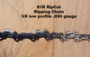 91R055 3/8 low profile 050 gauge 55 Drive link Ripping saw chain RipCut Oregon